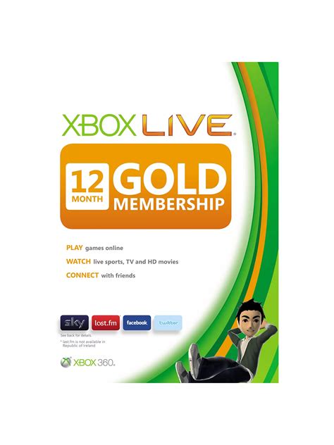 xbox live gold 12 month